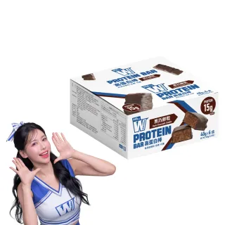 【義美生醫】W PROTEIN BAR高蛋白棒-黑巧餅乾(40g*6包/盒；高蛋白點心、運動前後、餅乾)
