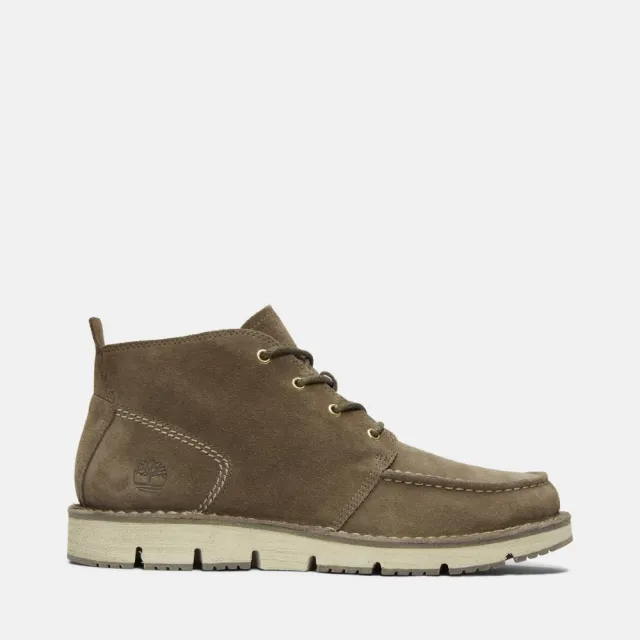 【Timberland 官方旗艦】男款軍綠色休閒中筒靴(A5YGY901)