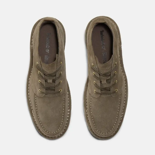 【Timberland 官方旗艦】男款軍綠色休閒中筒靴(A5YGY901)