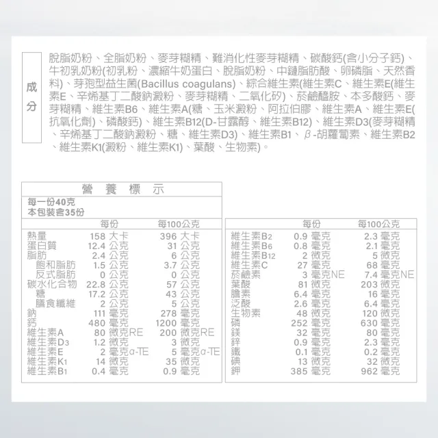 【RED COW 紅牛】官方直營 小康健高鈣奶粉-益生菌初乳配方1.4kg