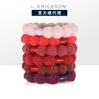 【L. ERICKSON 官方旗艦】針織 彈力髮圈 6入 〈莓果紫紅〉