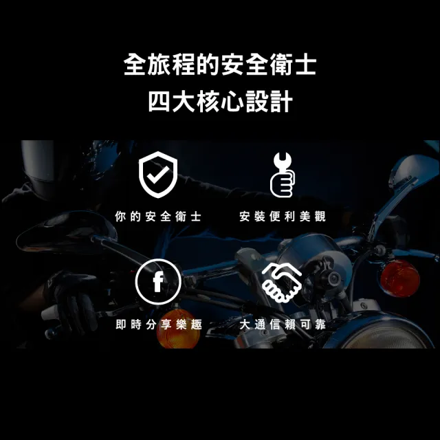 【PX 大通】台灣製造送2年保固32G記憶卡HDR前後鏡頭雙鏡頭機車行車記錄器行車紀錄器FMP4防水WIFI(GX5E)