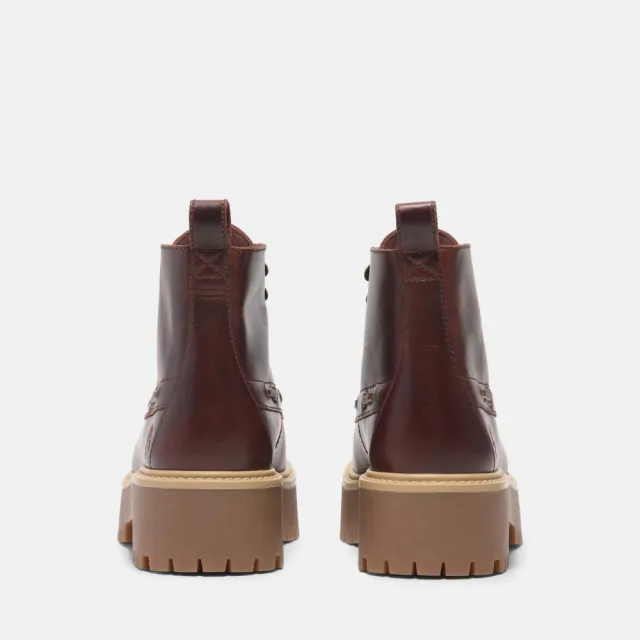 【Timberland】女款酒紅色Stone Street厚底靴(A27YZEIW)