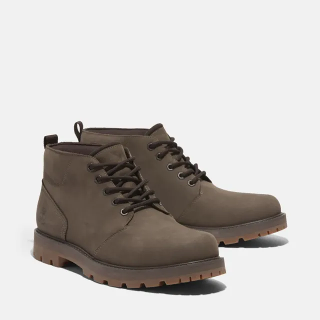【Timberland】男款棕色休閒防水中筒靴(A69TWEM5)