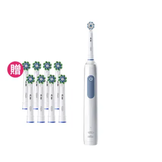 【Oral-B 歐樂B】PRO3 3D電動牙刷-專業洗牙般潔淨感 馬卡龍粉/經典藍