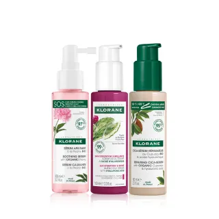 【KLORANE 蔻蘿蘭官方直營】任2入頭皮精華液100ml(舒敏/髮芯修護/保濕)