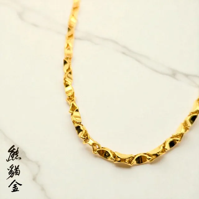 黃金項鍊招財元寶鍊9.67錢(黃金項鍊)