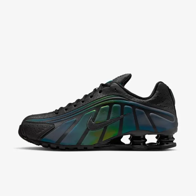【NIKE 耐吉】運動鞋 休閒鞋 男鞋 NIKE SHOX R4 SE 彈簧鞋 黑魂 夜光 黑色(IM6596001)