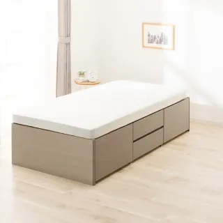 【NITORI 宜得利家居】◎單人床座 床架 無床頭 N-ZIO-HL BOX GW 40M(床座 床架 無床頭 N-ZIO)
