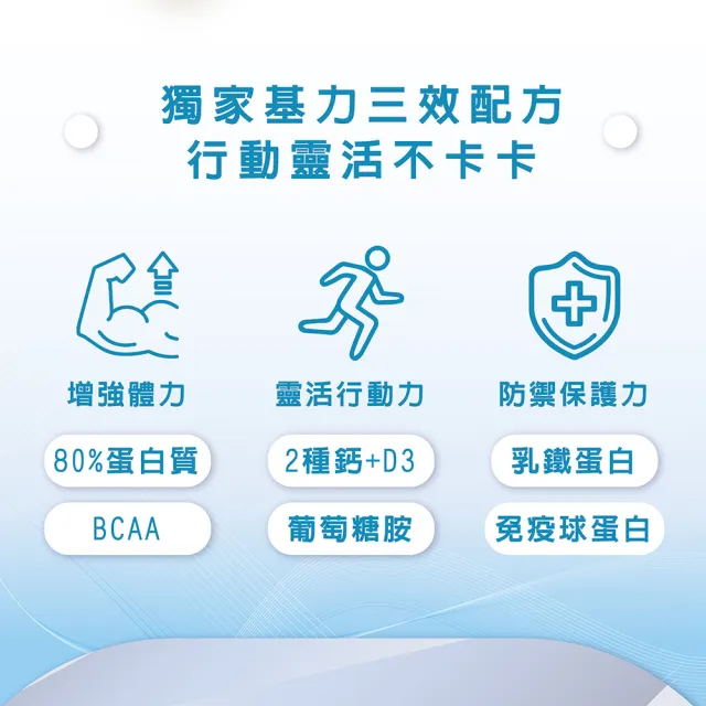 【RED COW 紅牛】官方直營 愛基高鈣乳清蛋白 基力三效配方(原味無加糖630g)