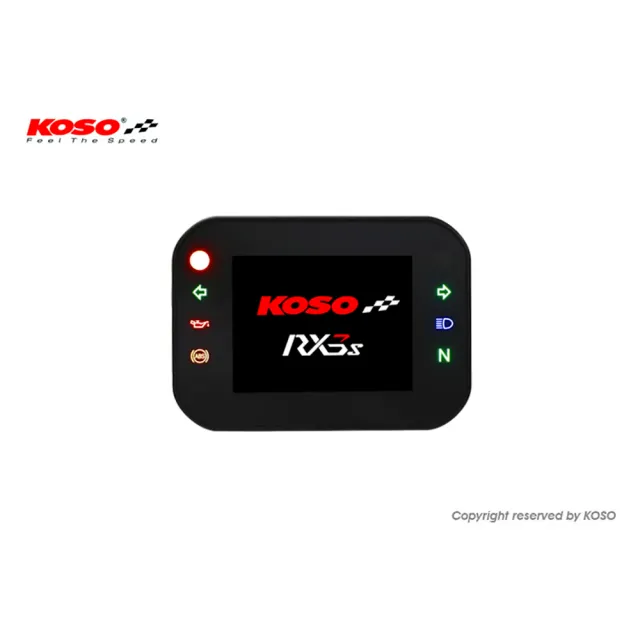 【KOSO】RX3S TFT 碼表 FORCE 1.0 專用款  附18mm 水三通(YAMAHA FORCE 多功能碼表 附水溫感應器三通接頭)