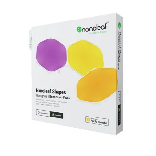【Nanoleaf】Shapes智能六角燈3片擴充組(RGB LED 觸控 音樂 氣氛燈 LED燈 像素燈)