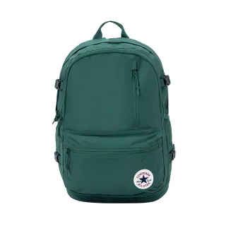 【CONVERSE】Straight Edge Backpack 綠色 筆電包 水壺側袋 後背包 UA5797-F8G