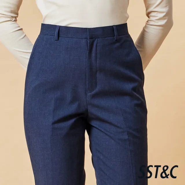 【SST&C】女裝 可機洗_霧藍色西裝褲-825212020171(換季65折)