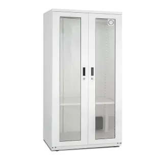 【收藏家】957公升對開式衣鞋包專用防潮衣櫃 AHD-1500W(玻璃鋼製面板/經典加大主機/可拆掛衣桿/防潮箱)