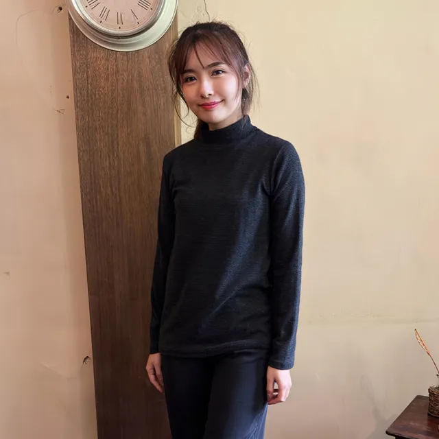 【Hana Mokuba】花木馬日系女裝簡約圓領條紋長袖T恤(T恤)