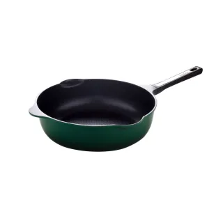 【Arnest】Bellfina IH 鑽石塗層不沾深炒鍋_30cm ih爐可用鍋(大尺寸內徑23cm不沾鍋/平底鍋)