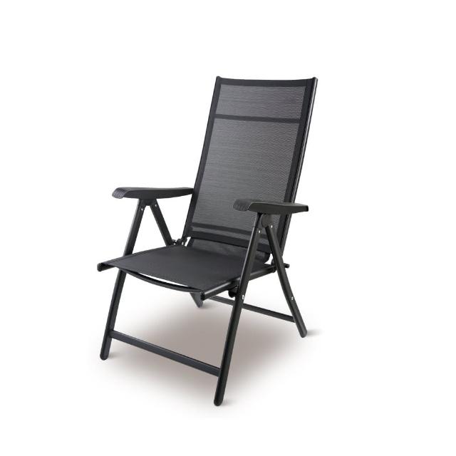 【JHT】防潑水靠背摺疊椅-可搭配按摩椅墊使用 K-CH01(輕巧好折收/多段調整角度/免安裝)