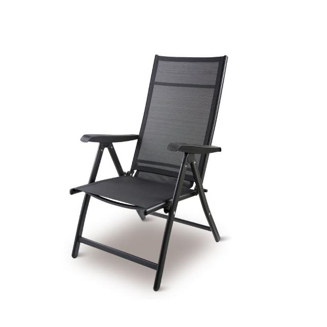 【JHT】防潑水靠背摺疊椅-可搭配按摩椅墊使用 K-CH01(輕巧好折收/多段調整角度/免安裝)