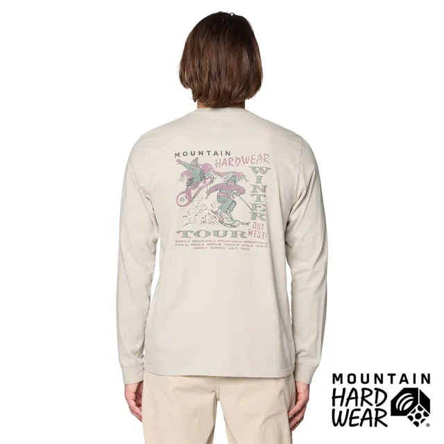 【Mountain Hardwear】MHW Winter Tour LS 柔軟舒適復古長袖T恤 男款 蚌殼白 #2145271