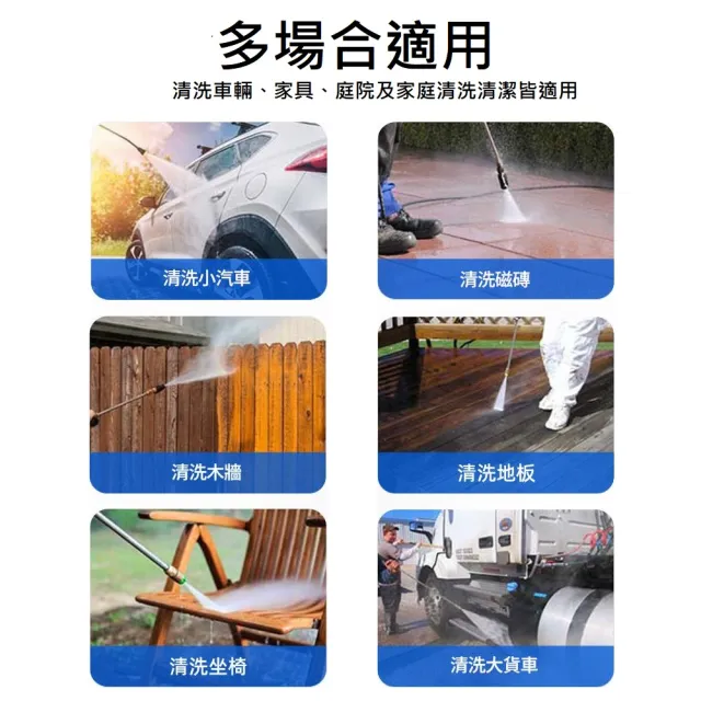 【FJ】高款110V電動高壓清洗機FT6(豪華款11件組 雙銅頭 150BAR 清洗 淤泥清洗 洗車 災後清潔)