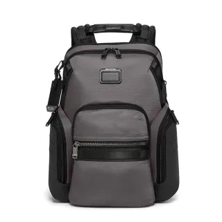 【TUMI】Alpha Bravo Navigation 彈道尼龍商務後背包 - 炭灰色(TUMI 官方旗艦店)