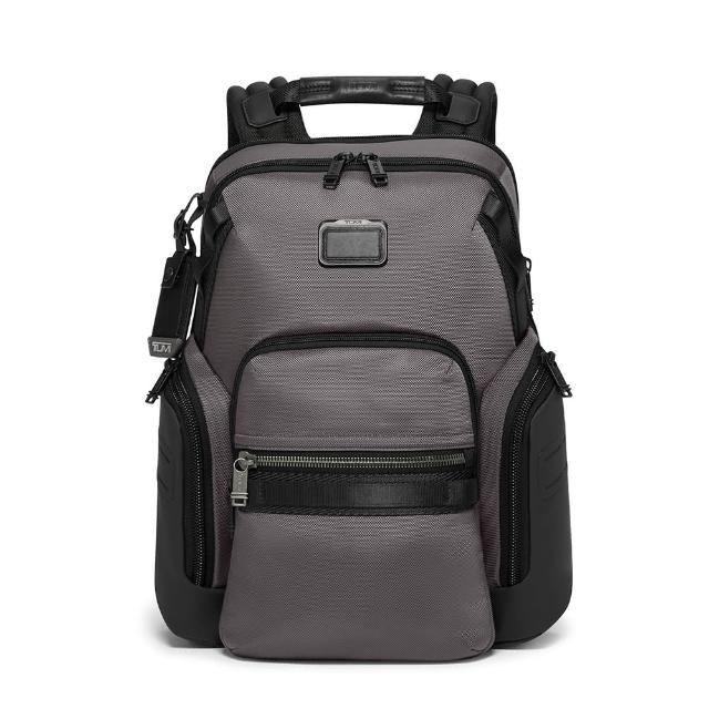 【TUMI】Alpha Bravo Navigation 彈道尼龍商務後背包 - 炭灰色(TUMI 官方旗艦店)