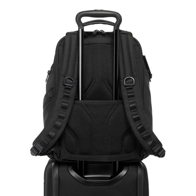 【TUMI】Alpha Bravo Search 彈道尼龍多功能商務後背包 - 黑色(TUMI 官方旗艦店)