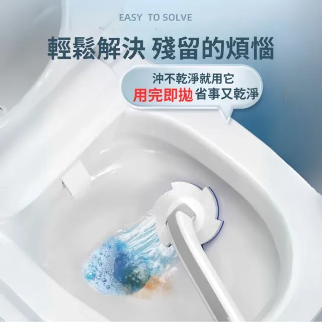【Maryya 美麗雅】1+7 可換式馬桶刷組合(拋棄式一次性馬桶刷  即用即丟方便使用)