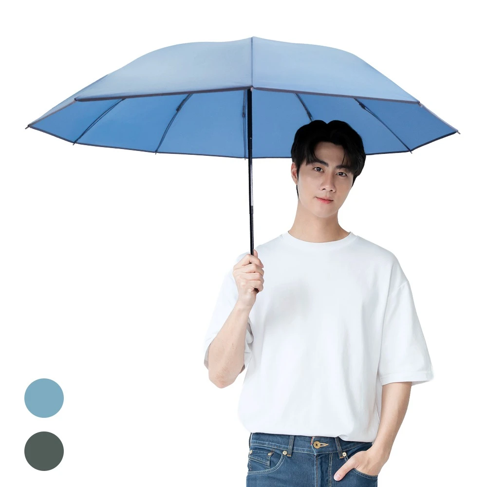 雨傘王反向傘 雨傘王1+1組合 10骨反向傘 車用折疊傘 超抗風傘骨 開車必備 反光邊條,BigPurple超值款無維修*)