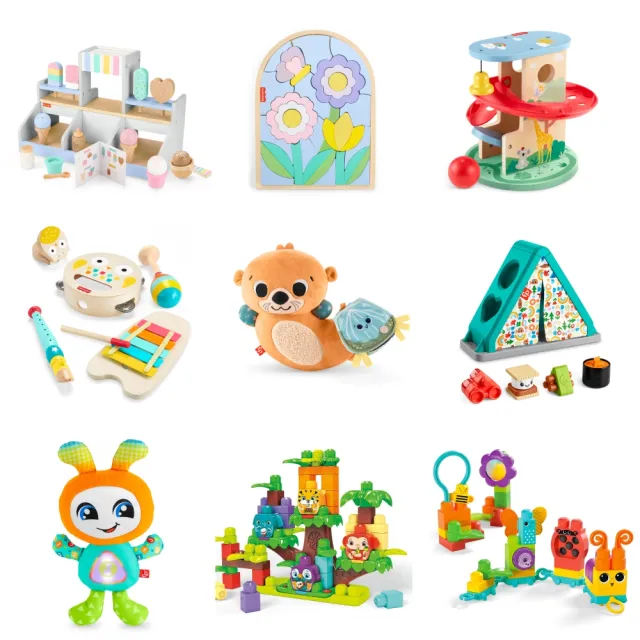 【Fisher price 費雪】經典益智啟蒙玩具(匯樂感統玩具/聲光玩具/安撫玩具/寶寶玩具/男孩玩具/女孩玩具)