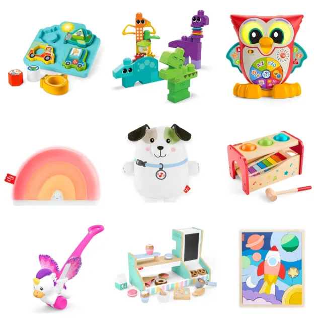 【Fisher price 費雪】經典益智啟蒙玩具(匯樂感統玩具/聲光玩具/安撫玩具/寶寶玩具/男孩玩具/女孩玩具)