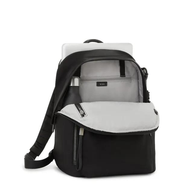 【TUMI】Voyageur Halsey 都會休閒後背包 - 黑(TUMI 官方旗艦店)