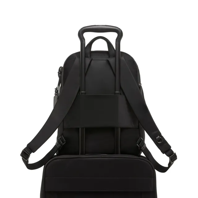 【TUMI】Voyageur Halsey 都會休閒後背包 - 黑(TUMI 官方旗艦店)