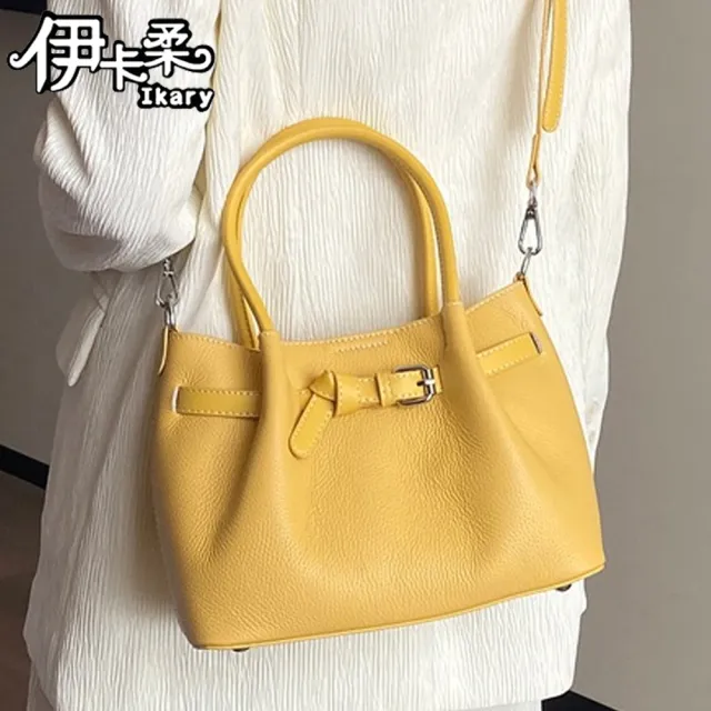 【Ikary 伊卡柔】雙11 真牛皮高質感百搭休閒托特包(99057)（其他規格）