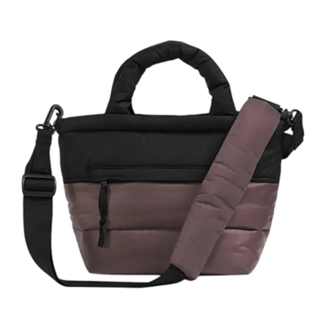 【The North Face】手提包 健身包 運動包 旅行袋 旅行小包 NUPTSE MINI BAG 棕黑 NF0A8F06CAI