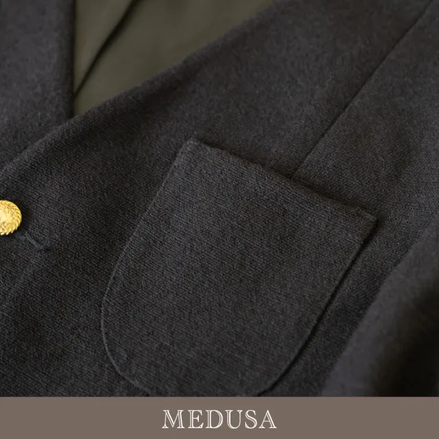 【MEDUSA 曼度莎】現貨-俐落金釦西裝背心外套（M-XL）｜女西裝背心 正裝外搭(701-1070A)