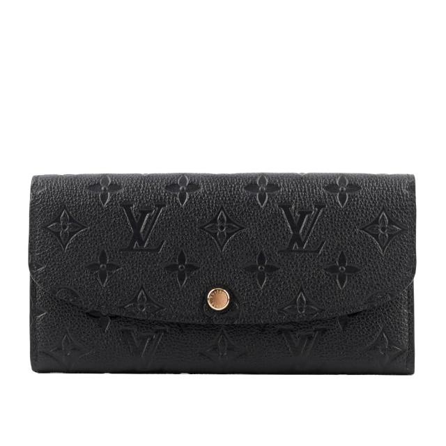 【Louis Vuitton 路易威登】Monogram 牛皮壓紋 EMILIE 長夾(M62369)
