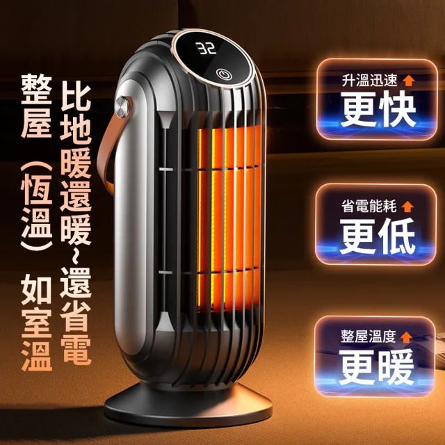 【tounichi 東日】觸屏暖風機 可遙控可定時取暖器(PTC陶瓷加熱/3秒速熱)