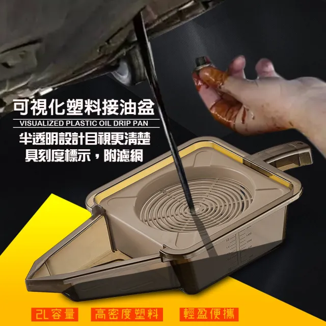 【金德恩】2公升 汙油回收盒(廢油回收 機油回收 接油盒 黑油回收 回收汙油盒)