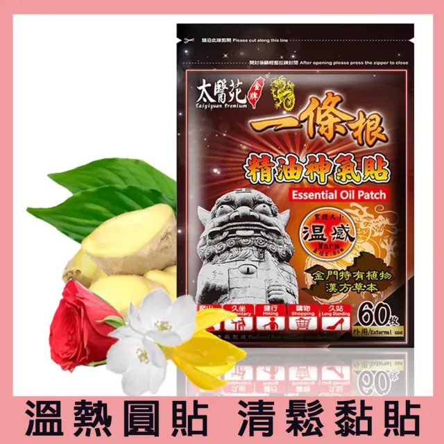【Tai Yi Yuan Premium 太醫苑金牌】溫感綜合4件組(溫感貼布2包、小圓穴道貼1包、滾珠35g1罐)