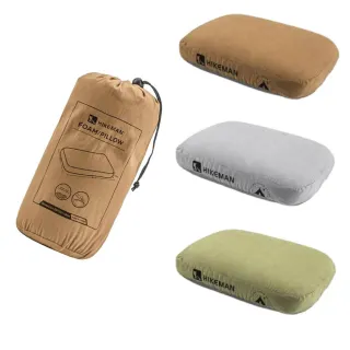 【HIKEMAN】慢回彈護頸記憶枕｜10cm枕高｜可拆洗｜戶外旅宿必備