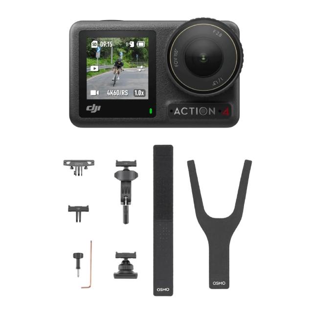 DJI Osmo Action 4 全能公路車騎行套裝 運動相機/迷你相機｜超穩拍攝