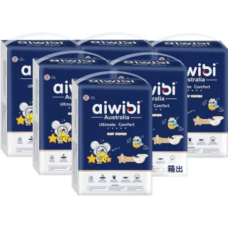 【Aiwibi 愛薇彼】夜用甄柔瞬吸 黏貼型紙尿褲x箱出 S-XL(黏貼型/紙尿褲/尿布/1箱共6包)