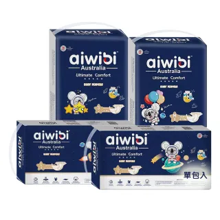 【Aiwibi 愛薇彼】夜用甄柔瞬吸 黏貼型紙尿褲 S-XL(黏貼型/紙尿褲/尿布)