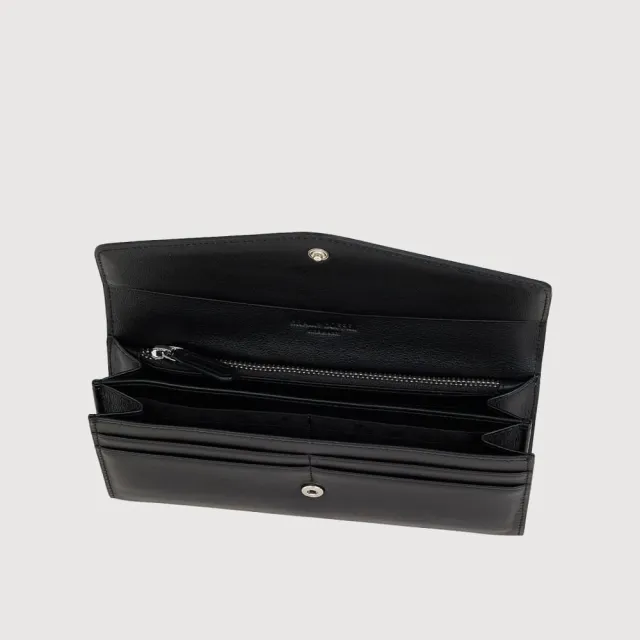 【BRAUN BUFFEL 德國小金牛】維那斯-B 12卡兩折長夾-黑色(BF849-621-BK) 錢包送禮推薦