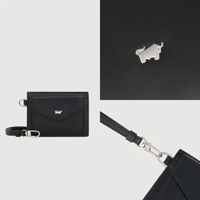 【BRAUN BUFFEL 德國小金牛】維那斯-B 證件夾-黑色(BF849-170-BK) 送禮推薦