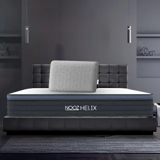 【Lunio】Nooz Helix標準雙人5尺乳膠獨立筒床+枕(英國工藝五星級飯店躺感 專為台灣人所打造 平價高CP值)