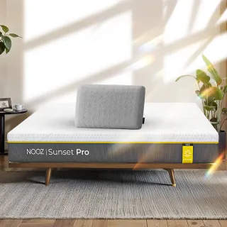 【Lunio】Nooz Sunset Pro雙人特大6X7尺乳膠床+枕(英國工藝舒緩腰酸 專為台灣人打造 亞馬遜銷售破十萬張)