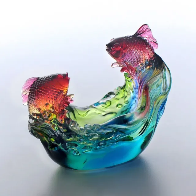 【tittot 琉園】如意高飛_擺飾(適合各式送禮、藝品欣賞、琉璃作品、水晶玻璃品)